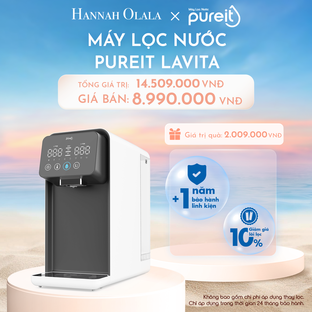  C696_DEAL 2: MÁY LỌC NƯỚC 3 CẤP ĐỘ NÓNG THÔNG MINH PUREIT LAVITA 
