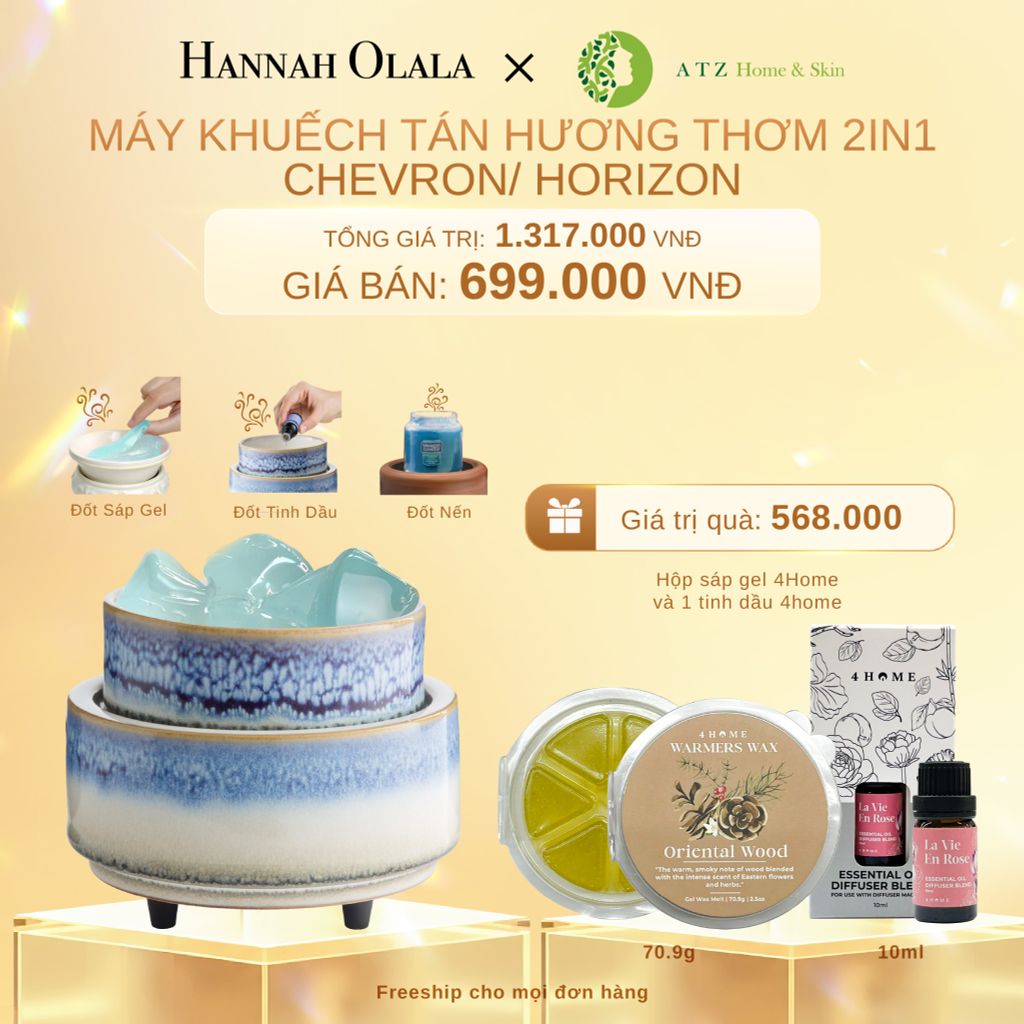  DEAL 2: MÁY KHUẾCH TÁN HƯƠNG THƠM 2IN1 