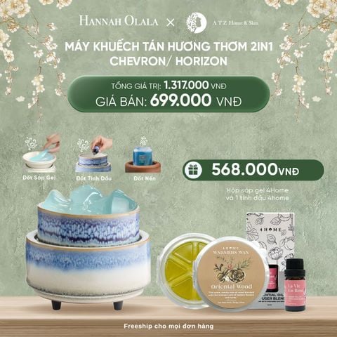  DEAL 2: MÁY KHUẾCH TÁN HƯƠNG THƠM 2IN1 CHEVRON/ HORIZON 
