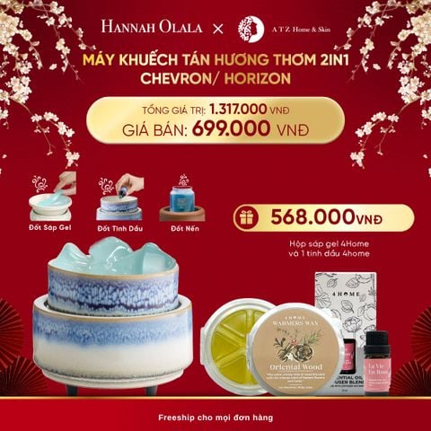  A213_DEAL 2: MÁY KHUẾCH TÁN HƯƠNG THƠM 2IN1 CHEVRON/ HORIZON 
