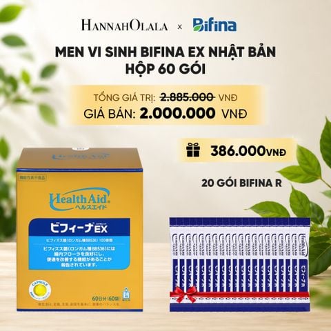  [FLASH DEAL] MEN VI SINH BIFINA EX HỘP 60 GÓI 