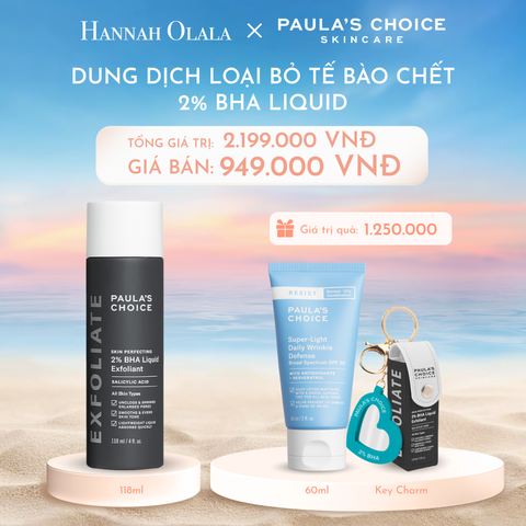  C86_[BEST SELLER] DEAL 1: DUNG DỊCH TẨY TẾ BÀO CHẾT PAULA'S CHOICE SKIN PERFECTING 2% BHA LIQUID EXFOLIANT 118 ML 