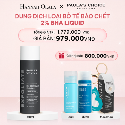  DEAL 11: DUNG DỊCH TẨY TẾ BÀO CHẾT PAULA'S CHOICE 2% BHA 118 ML 