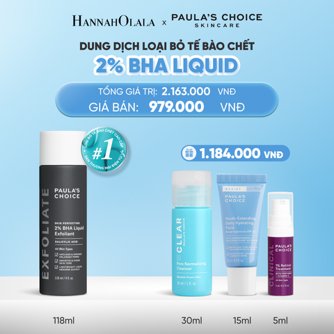  DEAL 1: DUNG DỊCH TẨY TẾ BÀO CHẾT PAULA'S CHOICE 2% BHA 118 ML 