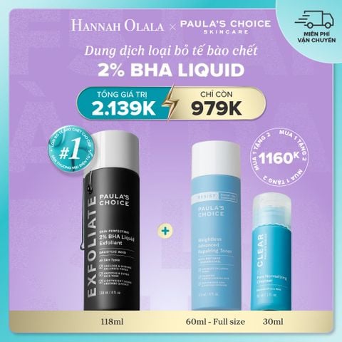  FLASH DEAL 15: DUNG DỊCH TẨY TẾ BÀO CHẾT PAULA'S CHOICE 2% BHA 118 ML 