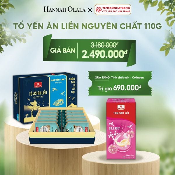  T45_DEAL 06: TỔ YẾN ĂN LIỀN NGUYÊN CHẤT 110G 