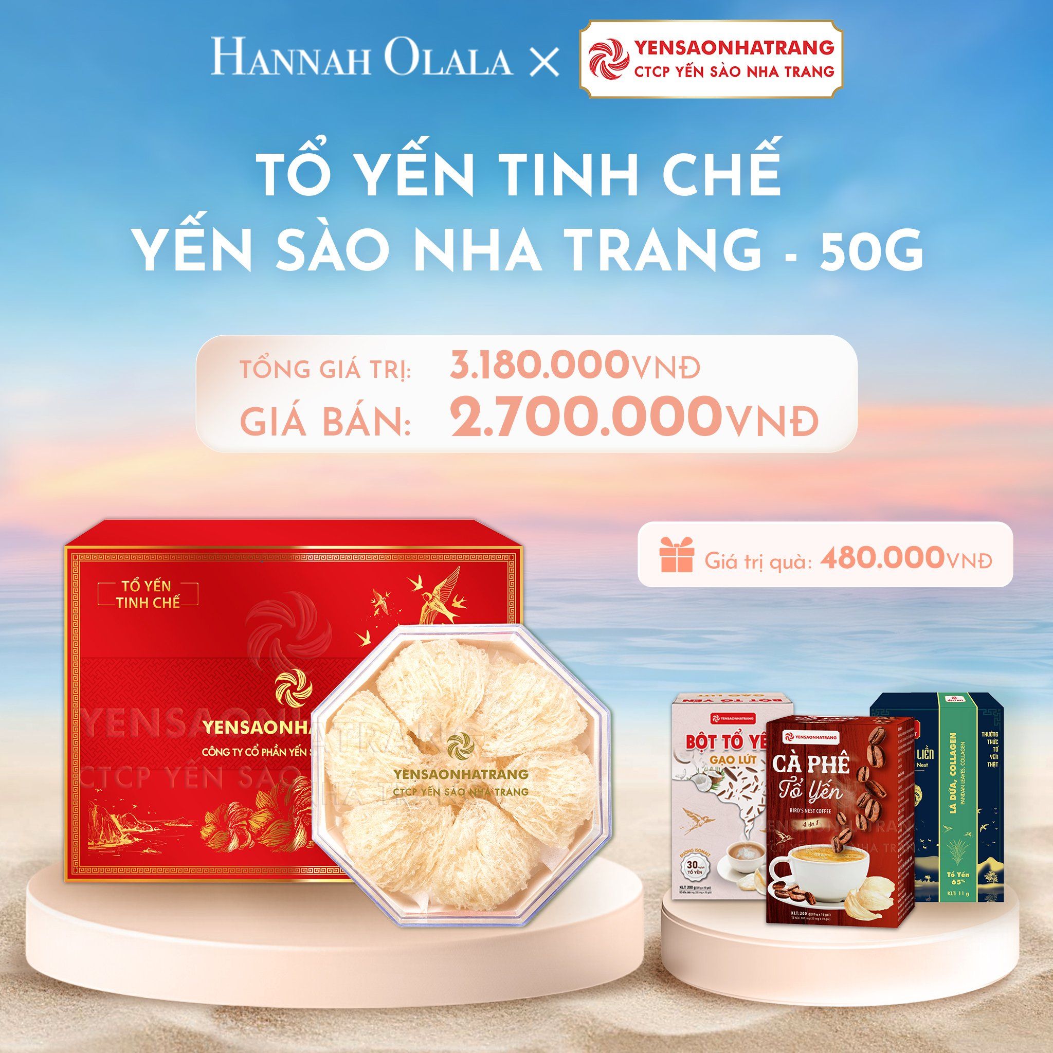  C1086_DEAL 07: TỔ YẾN TINH CHẾ YSNT - 50g 