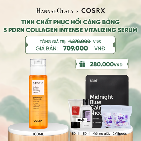  COSRX TINH CHẤT 5 PDRN COLLAGEN INTENSE VITALIZING SERUM 100ML - A284 