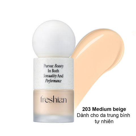  C94_DEAL 2: KEM NỀN CHO DA DẦU FRESHIAN CHE KHUYẾT ĐIỂM THUẦN CHAY SPF35 PA++ 30ML 