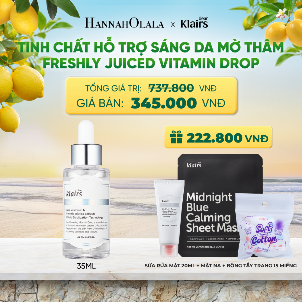  DEAR, KLAIRS TINH CHẤT FRESHLY JUICED VITAMIN DROP 35ML - A422 