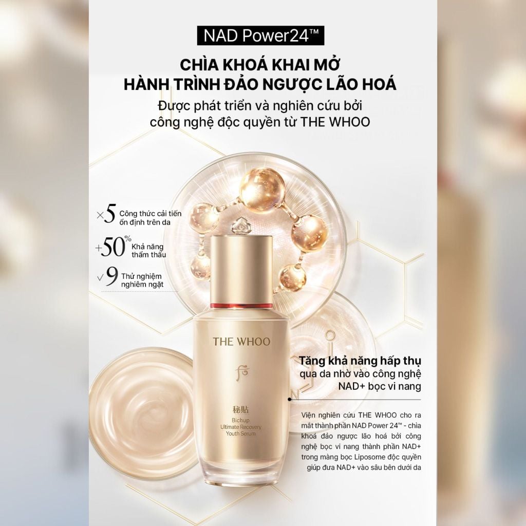  DEAL 2: PHIÊN BẢN ĐẶC BIỆT 2026 - BỘ TINH CHẤT TỰ SINH NGỪA LÃO HÓA THẾ HỆ THỨ 4 THE WHOO BICHUP ULTIMATE RECOVERY YOUTH SERUM DUO SPECIAL SET 