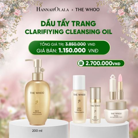  DEAL 21: DẦU TẨY TRANG THE WHOO GONG JIN HYANG CLARIFIYING CLEANSING OIL 200ML 