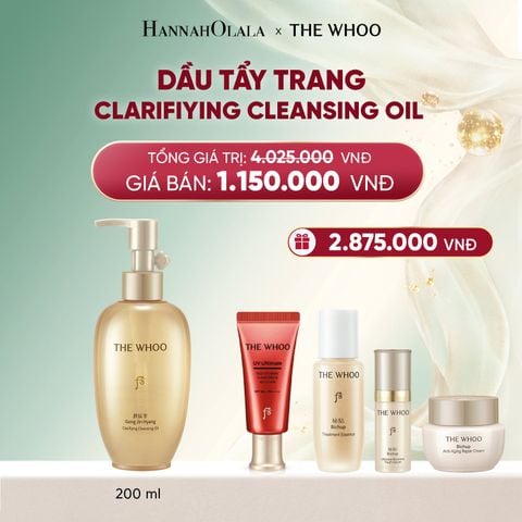  DEAL 20: DẦU TẨY TRANG THE WHOO GONG JIN HYANG CLARIFIYING CLEANSING OIL 200ML 