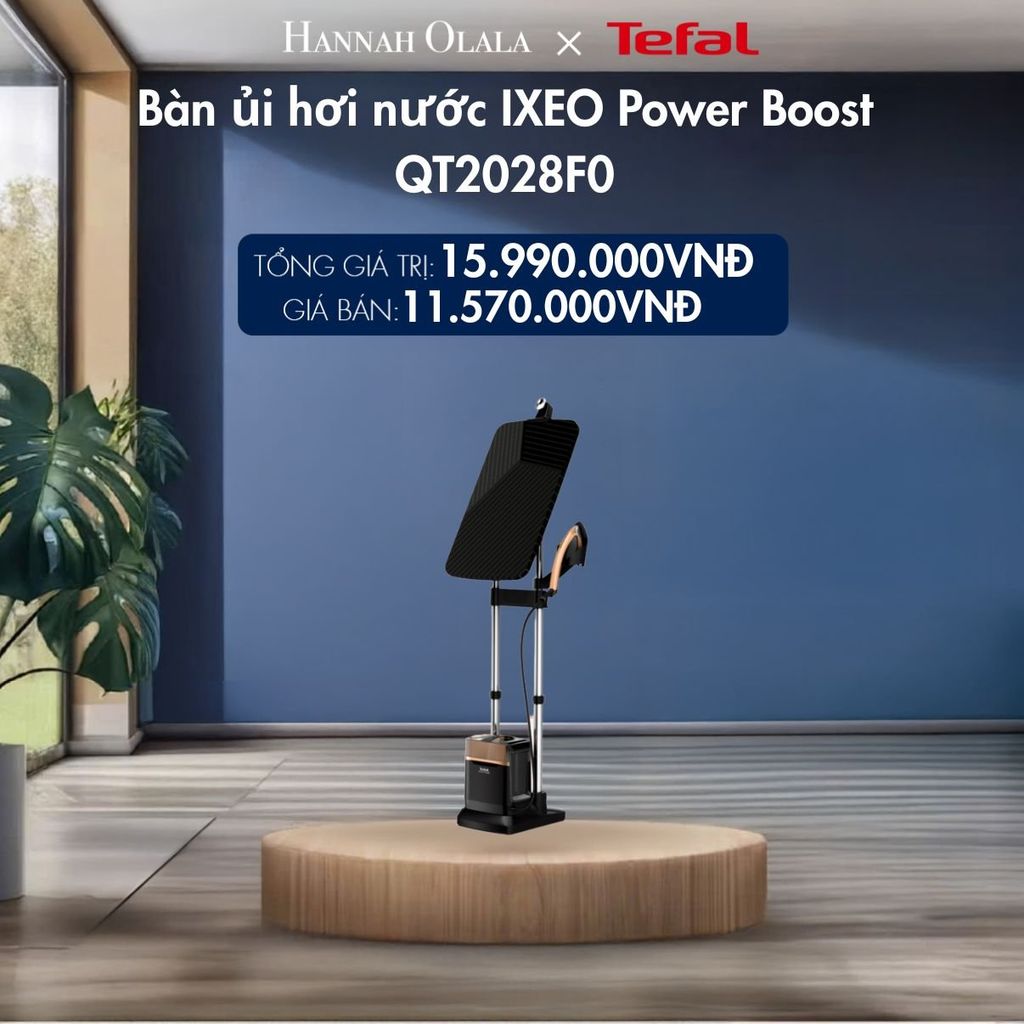  M140_DEAL 3.2: BÀN ỦI HƠI NƯỚC IXEO POWER BOOST QT2028F0 