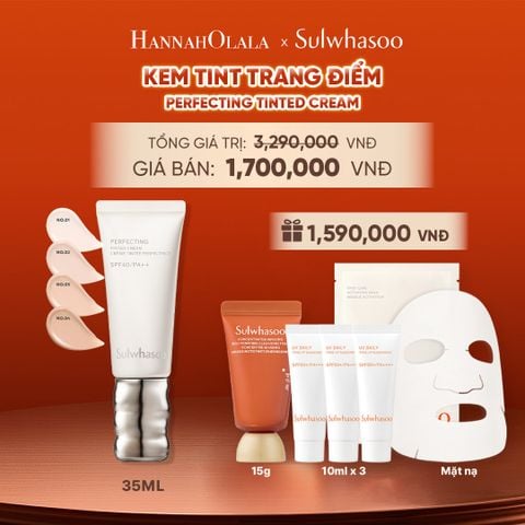  DEAL 2: MỚI - KEM TINT TRANG ĐIỂM SULWHASOO PERFECTING TINTED CREAM 35ML 