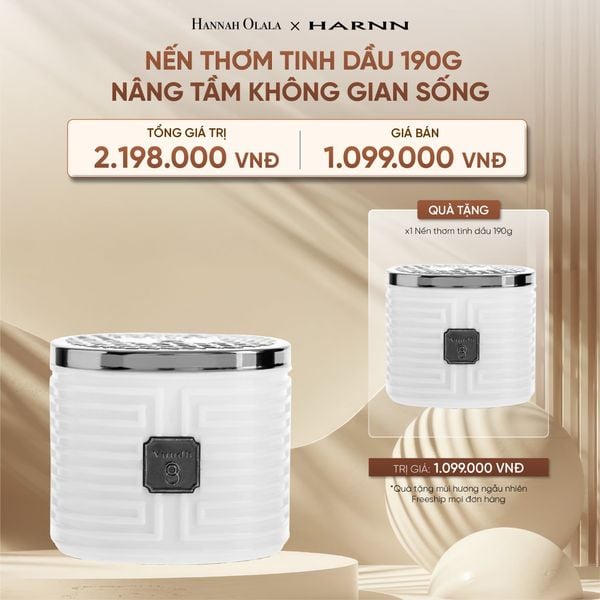  DEAL 20: [MUA 1 TẶNG 1] NẾN THƠM TINH DẦU 190G - NÂNG TẦM KHÔNG GIAN SỐNG 