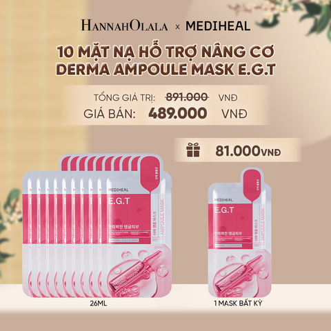  MEDIHEAL MẶT NẠ DERMA AMPOULE MASK 26ML (COMBO 10 MIẾNG) BẤT KỲ - A1686 