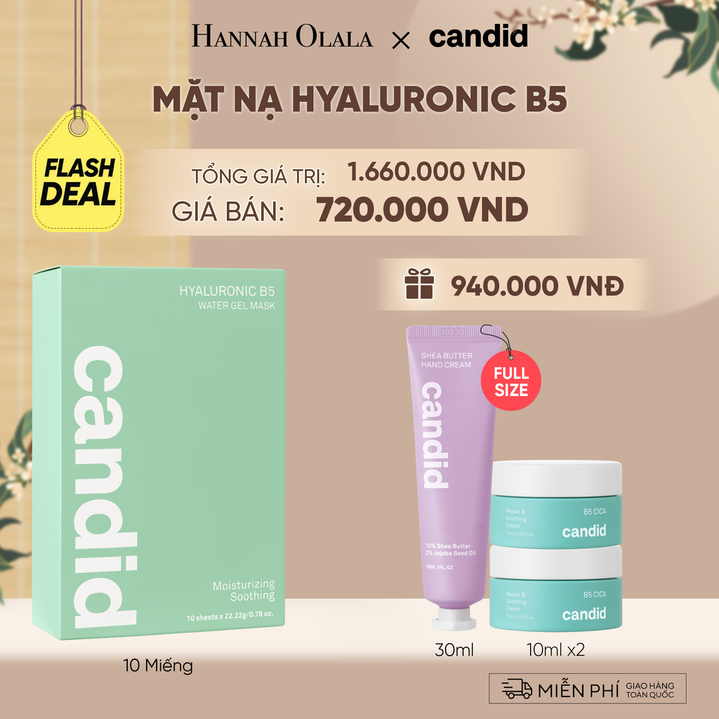  [FLASH DEAL] HỘP 10 MIẾNG MẶT NẠ CẤP ẨM B5 - A228 