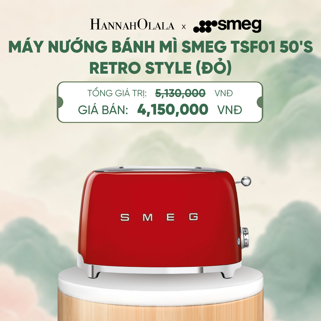  MÁY NƯỚNG BÁNH MÌ SMEG TSF01 50'S RETRO STYLE - A1857 