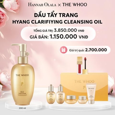  E247: DEAL 20: DẦU TẨY TRANG THE WHOO GONG JIN HYANG CLARIFIYING CLEANSING OIL 200ML - [GIAO HÀNG TỪ 03/10] 
