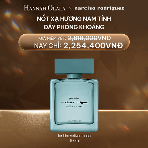  DEAL 43:  NƯỚC HOA NAM NARCISO RODRIGUEZ FOR HIM VETIVER MUSC 100ML 