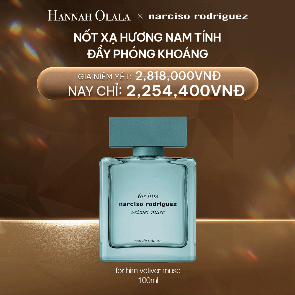  DEAL 43:  NƯỚC HOA NAM NARCISO RODRIGUEZ FOR HIM VETIVER MUSC 100ML 