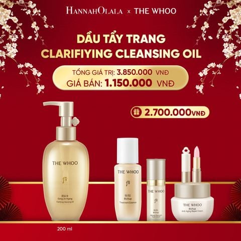  DEAL 21: DẦU TẨY TRANG THE WHOO GONG JIN HYANG CLARIFIYING CLEANSING OIL 200ML 