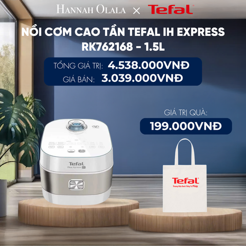  NỒI CƠM CAO TẦN TEFAL IH EXPRESS RK762168 - 1.5L - DEAL 21 