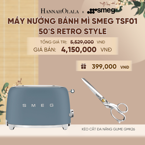  MÁY NƯỚNG BÁNH MÌ SMEG TSF01 50'S RETRO STYLE - A2286 