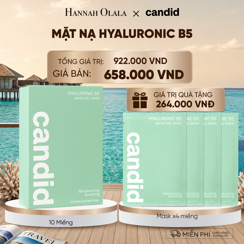  HỘP 10 MIẾNG MẶT NẠ CẤP ẨM B5 - DEAL 20: 