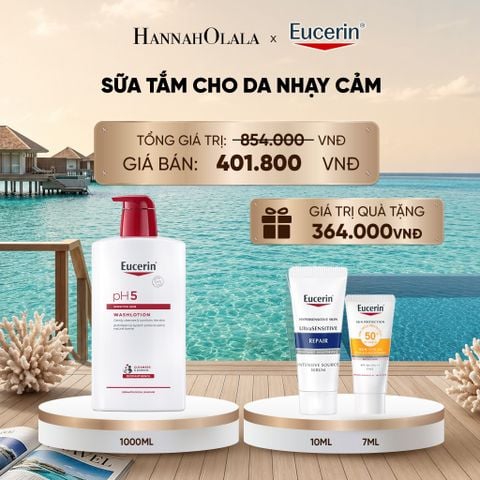  SỮA TẮM CHO DA NHẠY CẢM EUCERIN PH5 SENSITIVE SKIN WASHLOTION 1000ML_ D322 