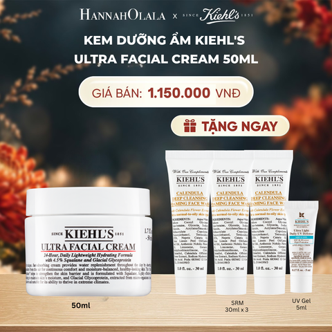  KEM DƯỠNG ẨM SÂU 72H & PHỤC HỒI NHANH KIEHL'S ULTRA FACIAL CREAM 50ML - A136 
