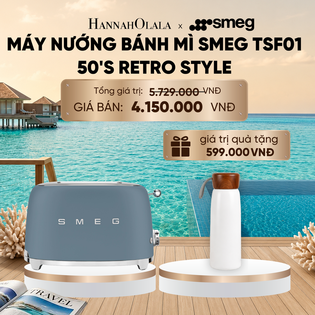  MÁY NƯỚNG BÁNH MÌ SMEG 50'S RETRO STYLE_ D1937 