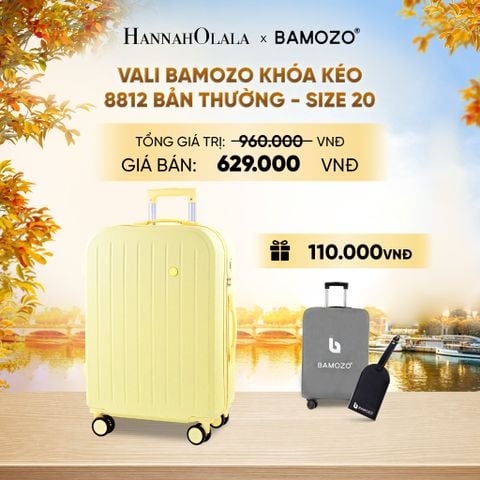  DEAL 14: VALI BAMOZO 8812 BẢN THƯỜNG (TẶNG BỌC VALI + TAG THẺ TÊN DA) - E1979 