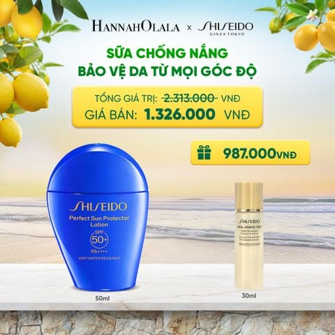  SỮA CHỐNG NẮNG DƯỠNG DA SHISEIDO GSC PERFECT SUN PROTECTOR LOTION SPF50+ 50ML - DEAL 5 