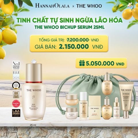  PHIÊN BẢN TRẢI NGHIỆM - BỘ TINH CHẤT TỰ SINH NGỪA LÃO HÓA THẾ HỆ THỨ 4 THE WHOO BICHUP NAD DISCOVERY SET 25ML - A9 