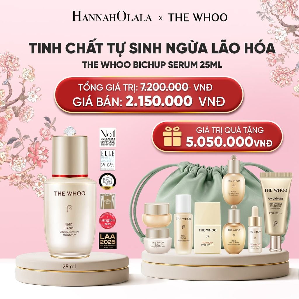  PHIÊN BẢN TRẢI NGHIỆM - BỘ TINH CHẤT TỰ SINH NGỪA LÃO HÓA THẾ HỆ THỨ 4 THE WHOO BICHUP NAD DISCOVERY SET 