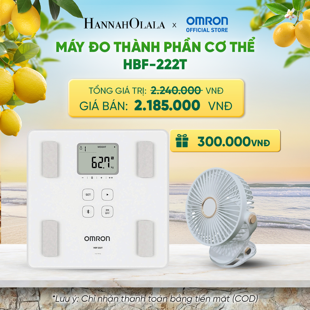  MÁY ĐO THÀNH PHẦN CƠ THỂ OMRON HBF-222T _ DEAL 8 
