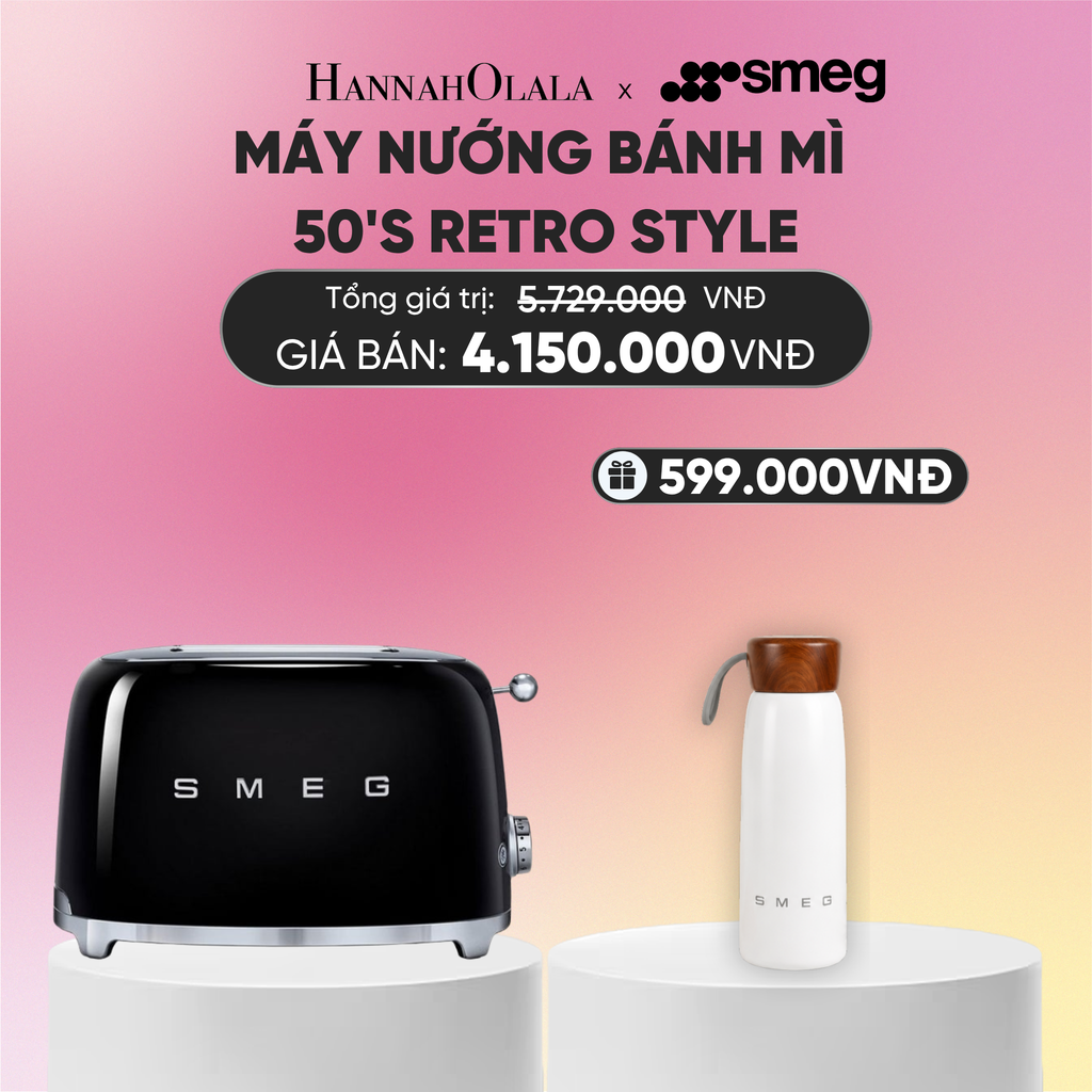  MÁY NƯỚNG BÁNH MÌ SMEG 50'S RETRO STYLE 