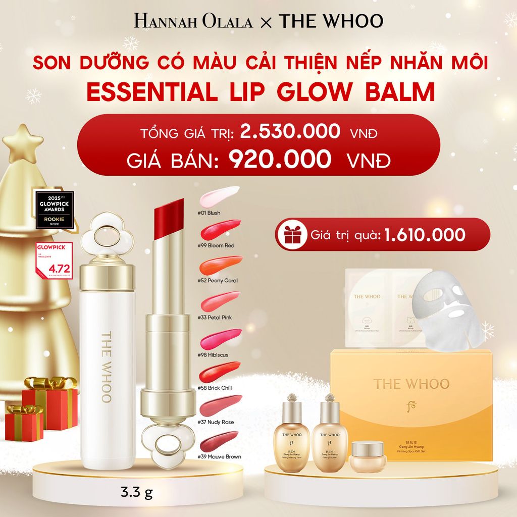  A346_DEAL 21: SON DƯỠNG CẢI THIỆN NẾP NHĂN MÔI THE WHOO ESSENTIAL LIP GLOW BALM 