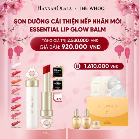  DEAL 21: SON DƯỠNG CẢI THIỆN NẾP NHĂN MÔI THE WHOO ESSENTIAL LIP GLOW BALM 
