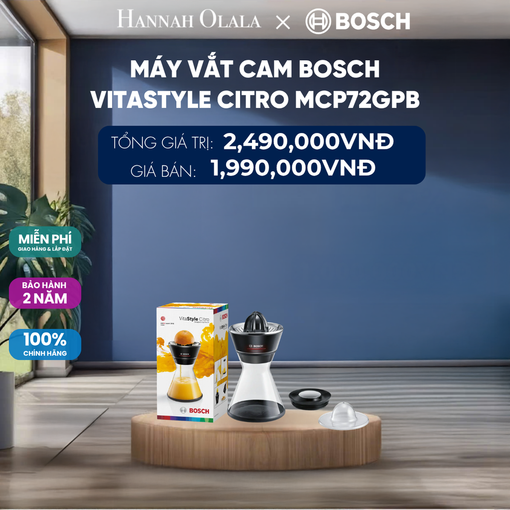  MÁY VẮT CAM BOSCH VITASTYLE CITRO MCP72GPB - DEAL 21 