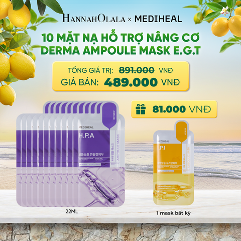  MẶT NẠ DERMA AMPOULE MASK 26ML (COMBO 10 MIẾNG) BẤT KỲ 