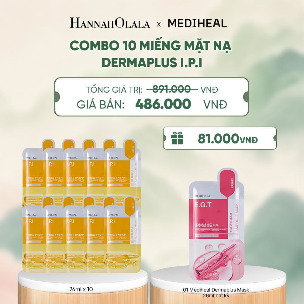  MEDIHEAL MẶT NẠ DERMA AMPOULE MASK 26ML (COMBO 10 MIẾNG) BẤT KỲ - A1475 