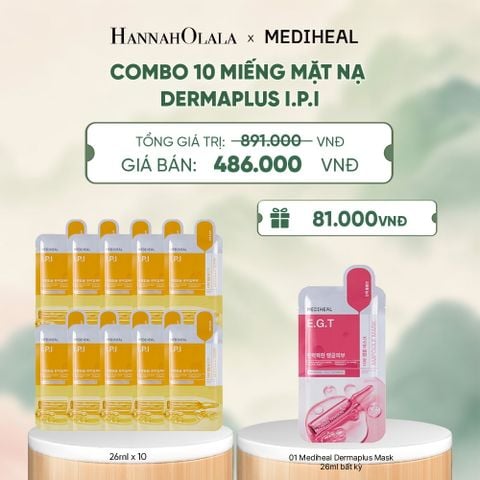  MEDIHEAL MẶT NẠ DERMA AMPOULE MASK 26ML (COMBO 10 MIẾNG) BẤT KỲ - A1475 