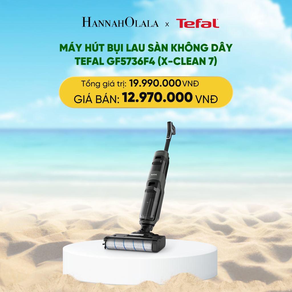  DEAL 21: MÁY HÚT BỤI LAU SÀN KHÔNG DÂY TEFAL GF5736F4 (X-CLEAN 7) 