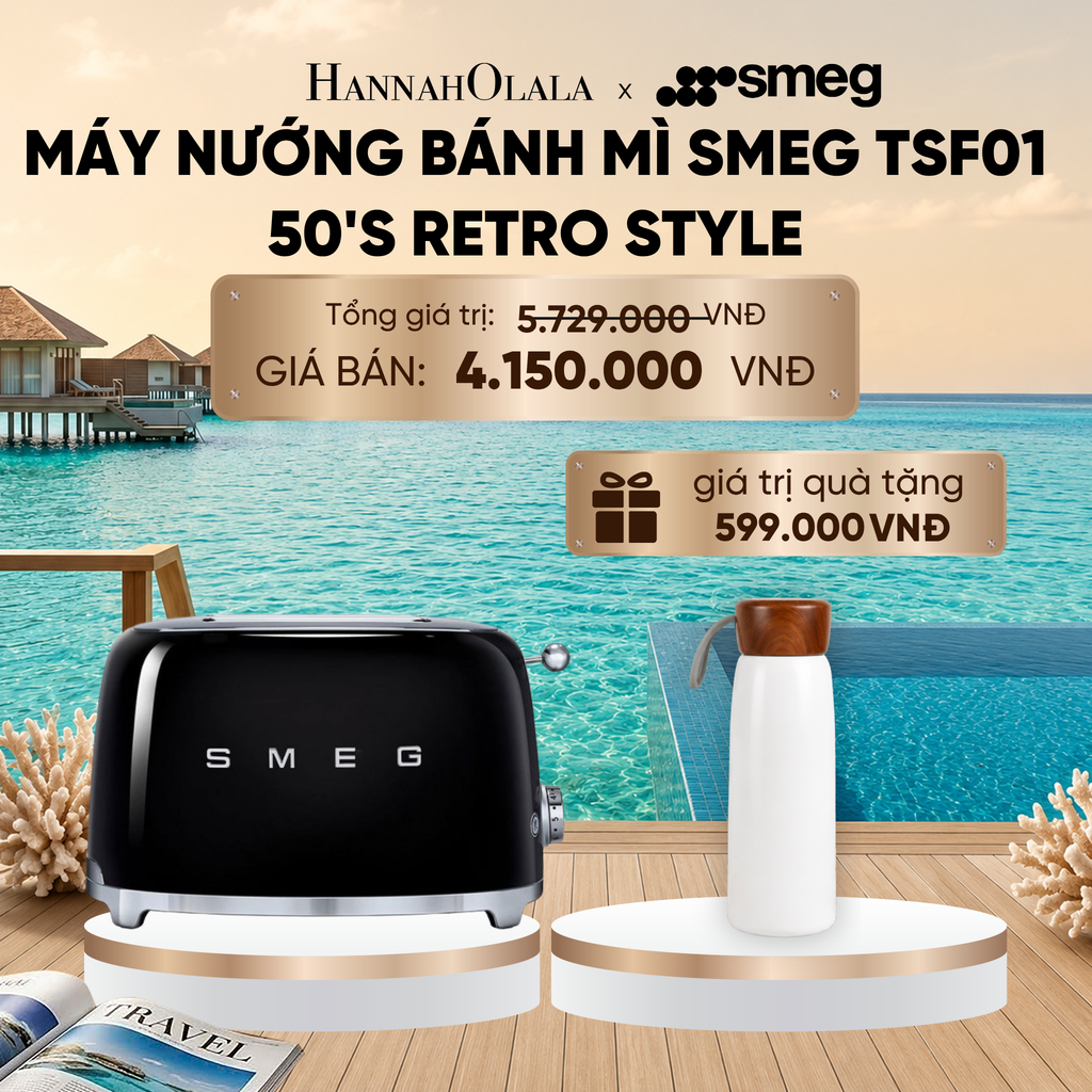  MÁY NƯỚNG BÁNH MÌ SMEG 50'S RETRO STYLE_ D1937 