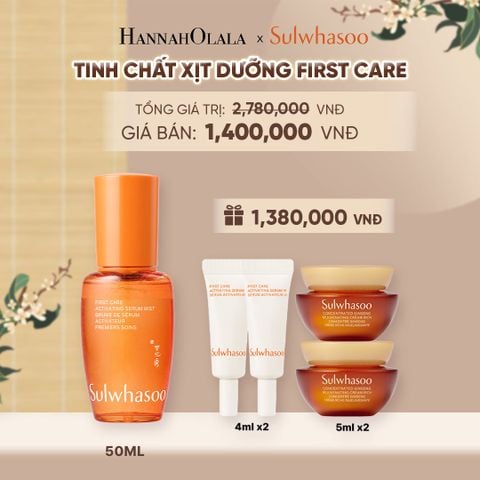  MỚI - XỊT KHOÁNG FIRST CARE MIST TĂNG CƯỜNG HÀNG RÀO BẢO VỆ DA 50ML - A43 