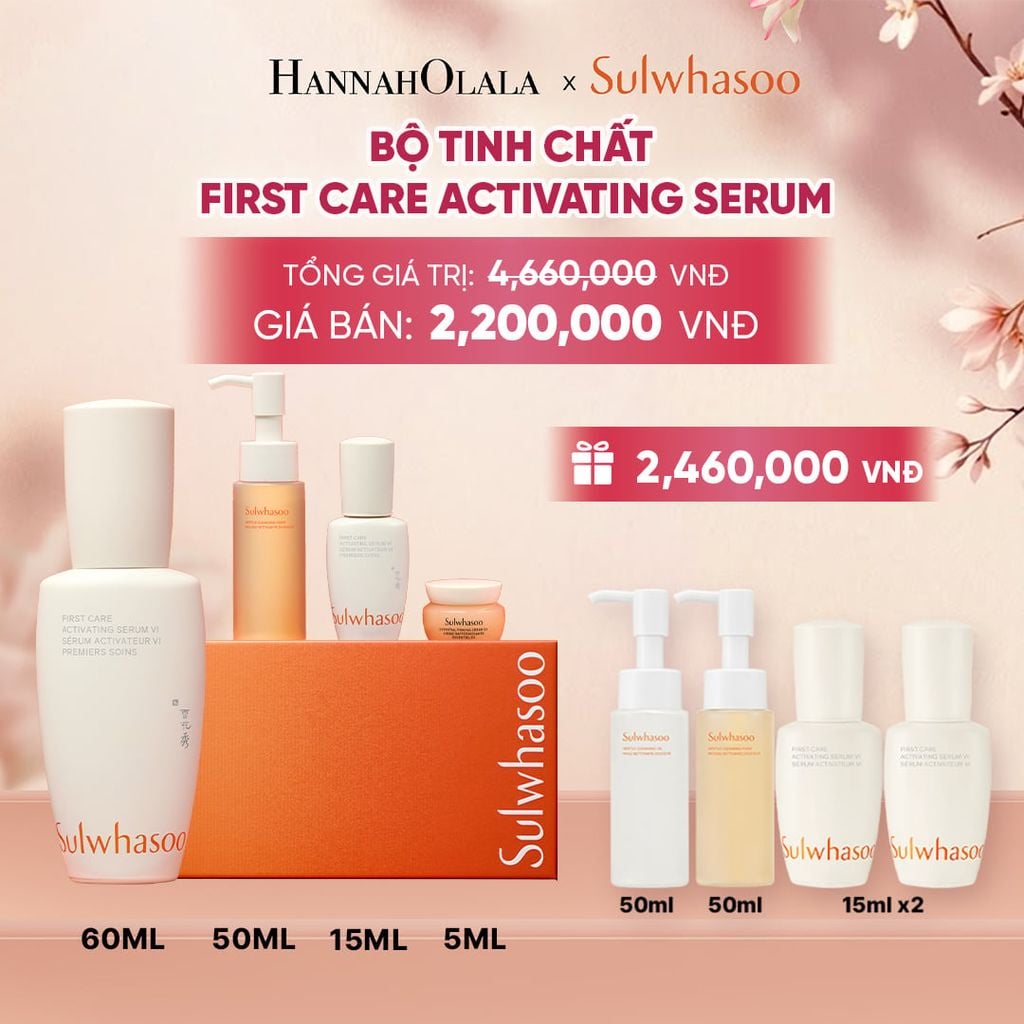  MỚI - SET TINH CHẤT FIRST CARE TĂNG CƯỜNG HÀNG RÀO BẢO VỆ DA 60ML - A500 