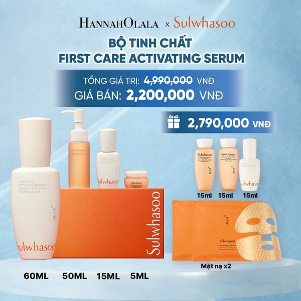  MỚI - SET TINH CHẤT FIRST CARE TĂNG CƯỜNG HÀNG RÀO BẢO VỆ DA 60ML 
